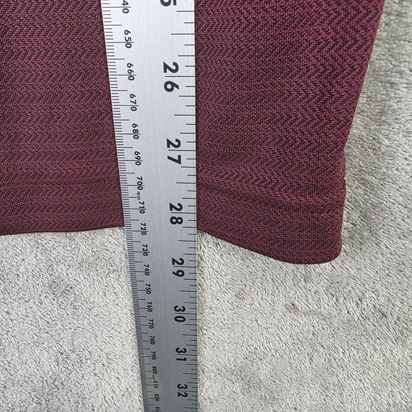 Mens Ben Hogan Burgundy Performance Polo Shirt Short Sleeve Polyester Size M - Picture 6 of 7